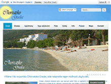 Tablet Screenshot of chorvatsko-gradac.com